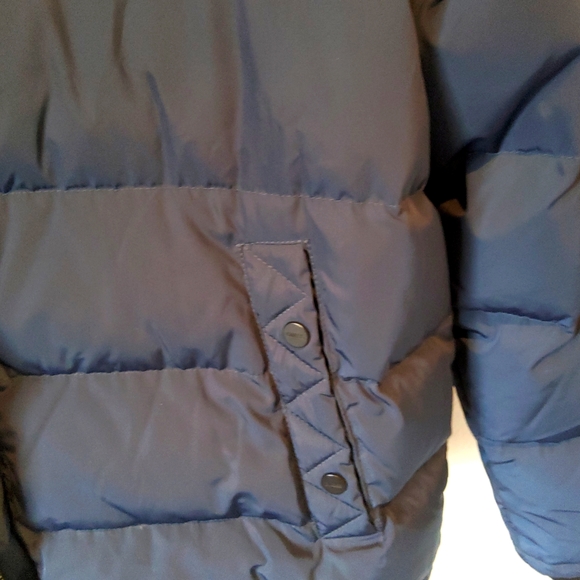 GUESS MENS NAVY PUFFER JACKET WITH HOOD SIZE XXL - Picture 3 of 5